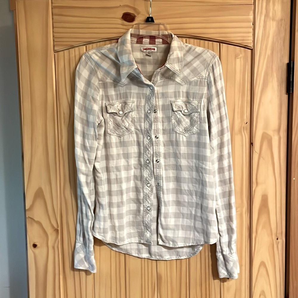 True Religion flannel shirt.